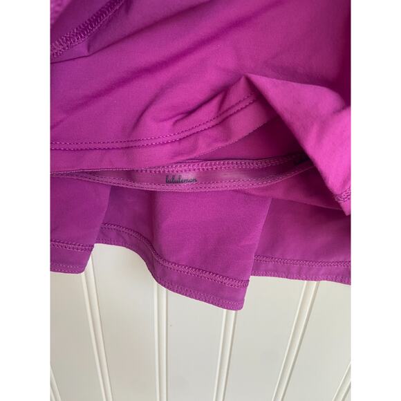 LULULEMON Pace Rival Skort Skirt Womens Size 6 Regular Purple/Fuchsia, Tennis - Picture 5 of 9